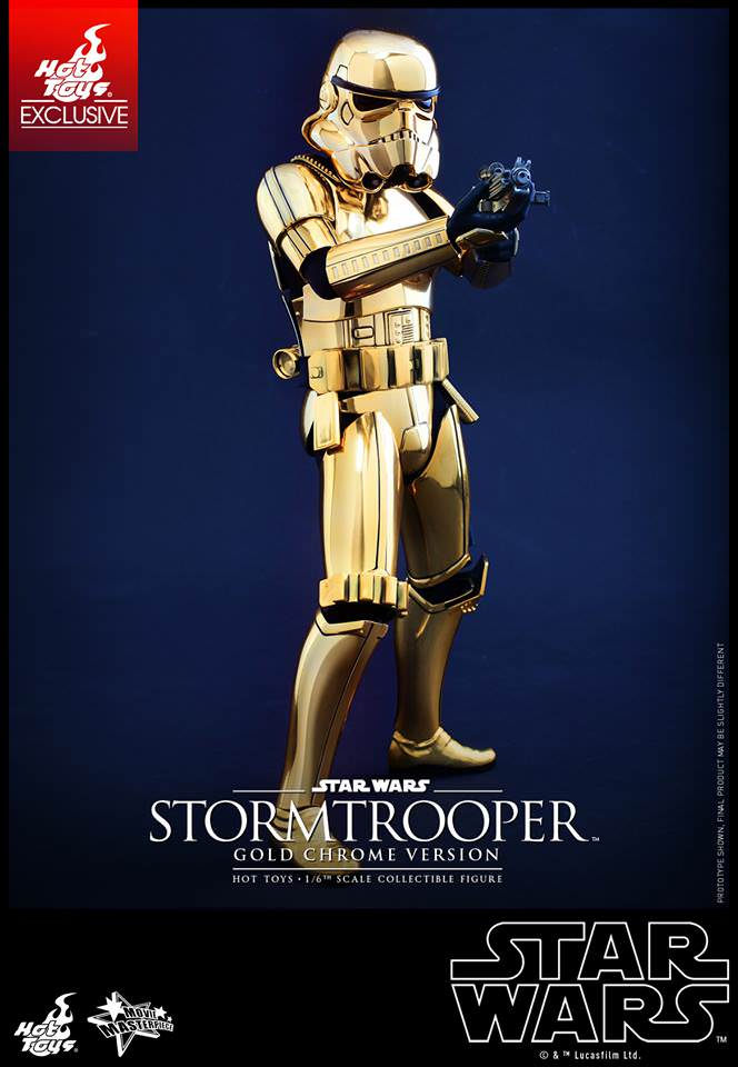 Hot Toys Star Wars Stormtrooper Gold Chrome Version MMS364