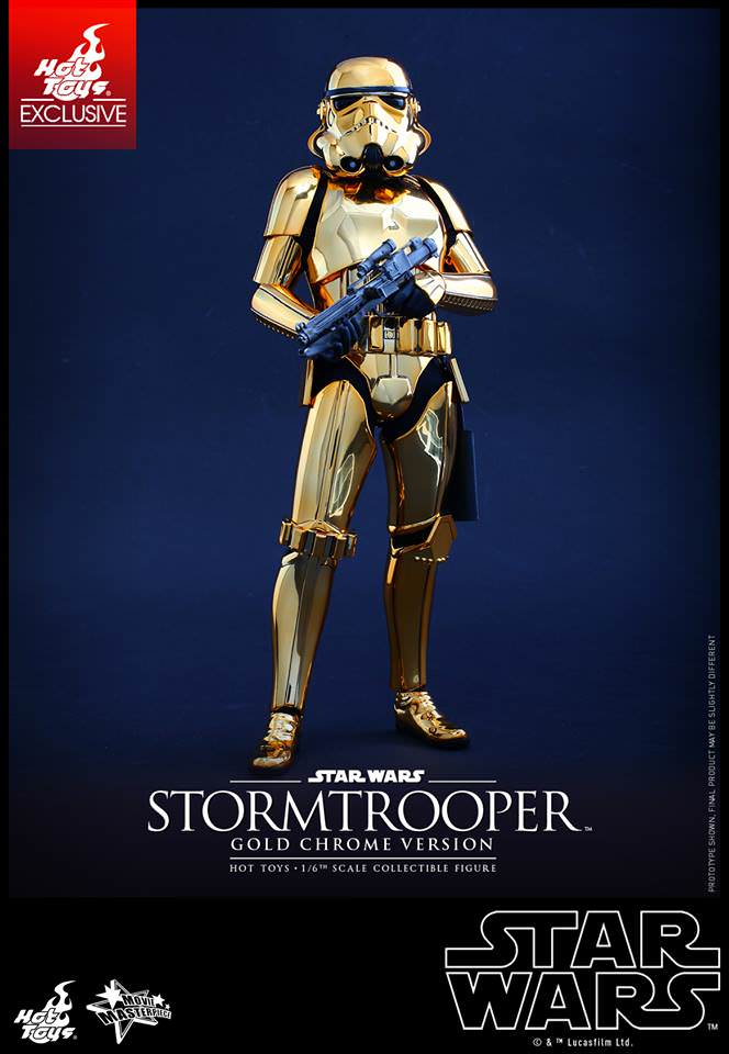 Hot Toys Star Wars Stormtrooper Gold Chrome Version MMS364