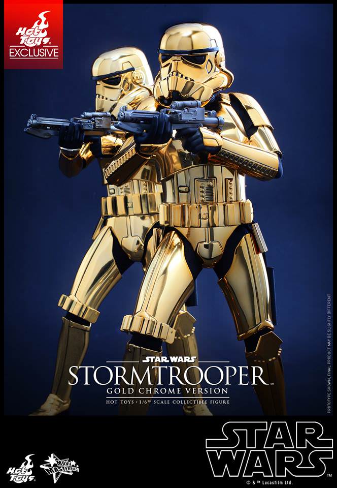 Hot Toys Star Wars Stormtrooper Gold Chrome Version MMS364