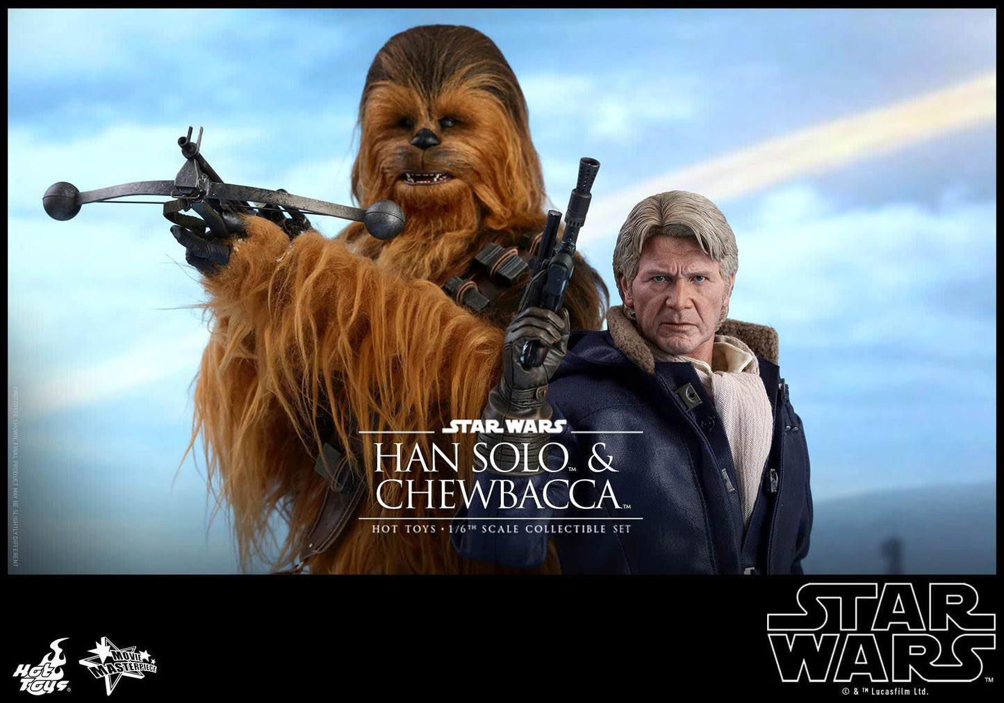 Hot Toys Star Wars: The Force Awakens - Han Solo and Chewbacca MMS376