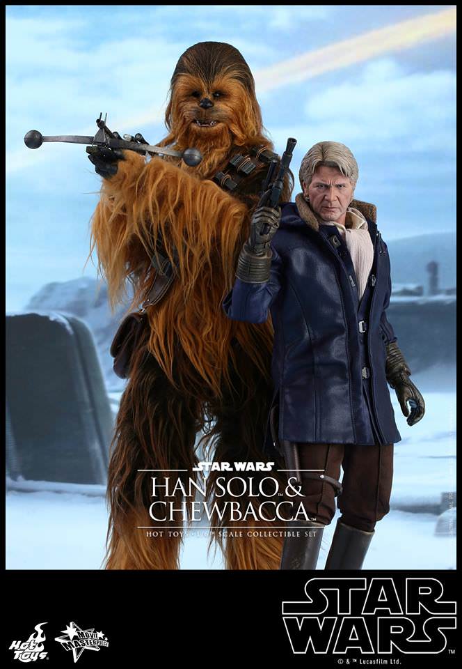 Hot Toys Star Wars: The Force Awakens - Han Solo and Chewbacca MMS376