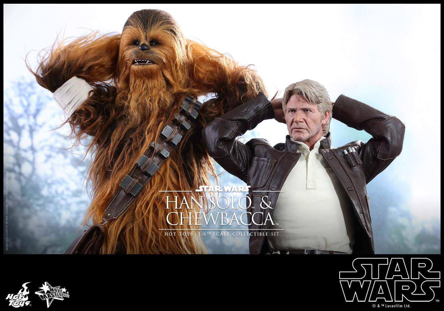 Hot Toys Star Wars: The Force Awakens - Han Solo and Chewbacca MMS376