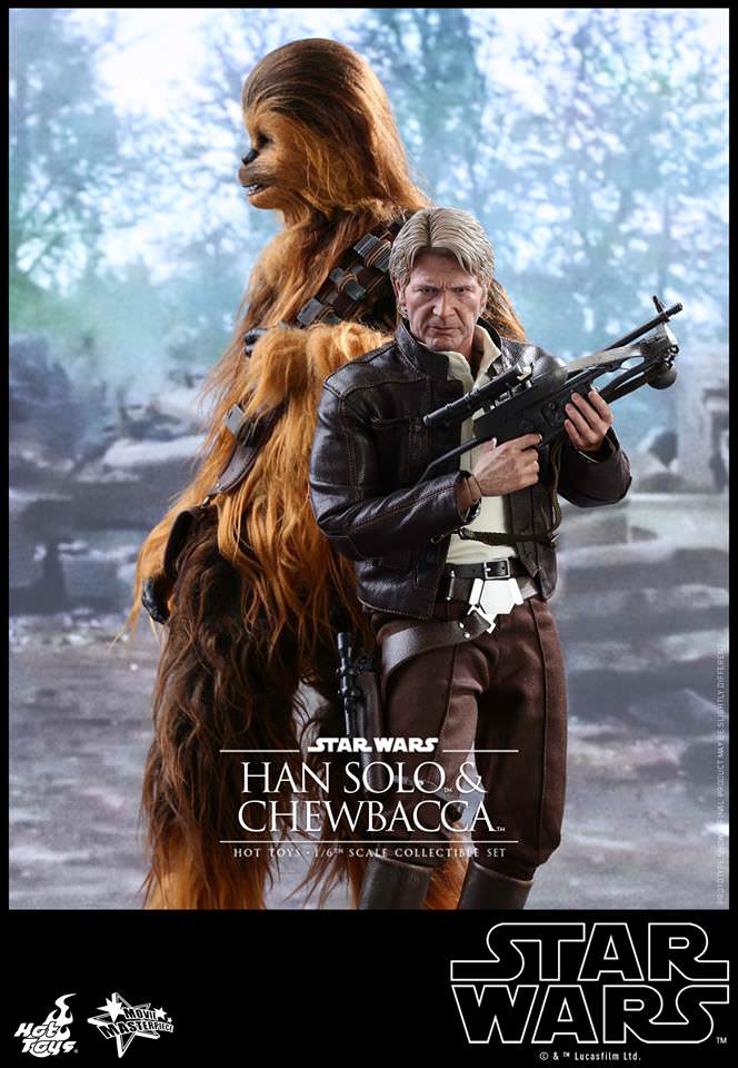 Hot Toys Star Wars: The Force Awakens - Han Solo and Chewbacca MMS376