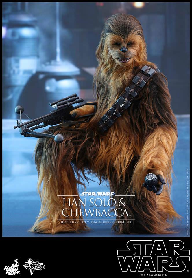 Hot Toys Star Wars: The Force Awakens - Han Solo and Chewbacca MMS376