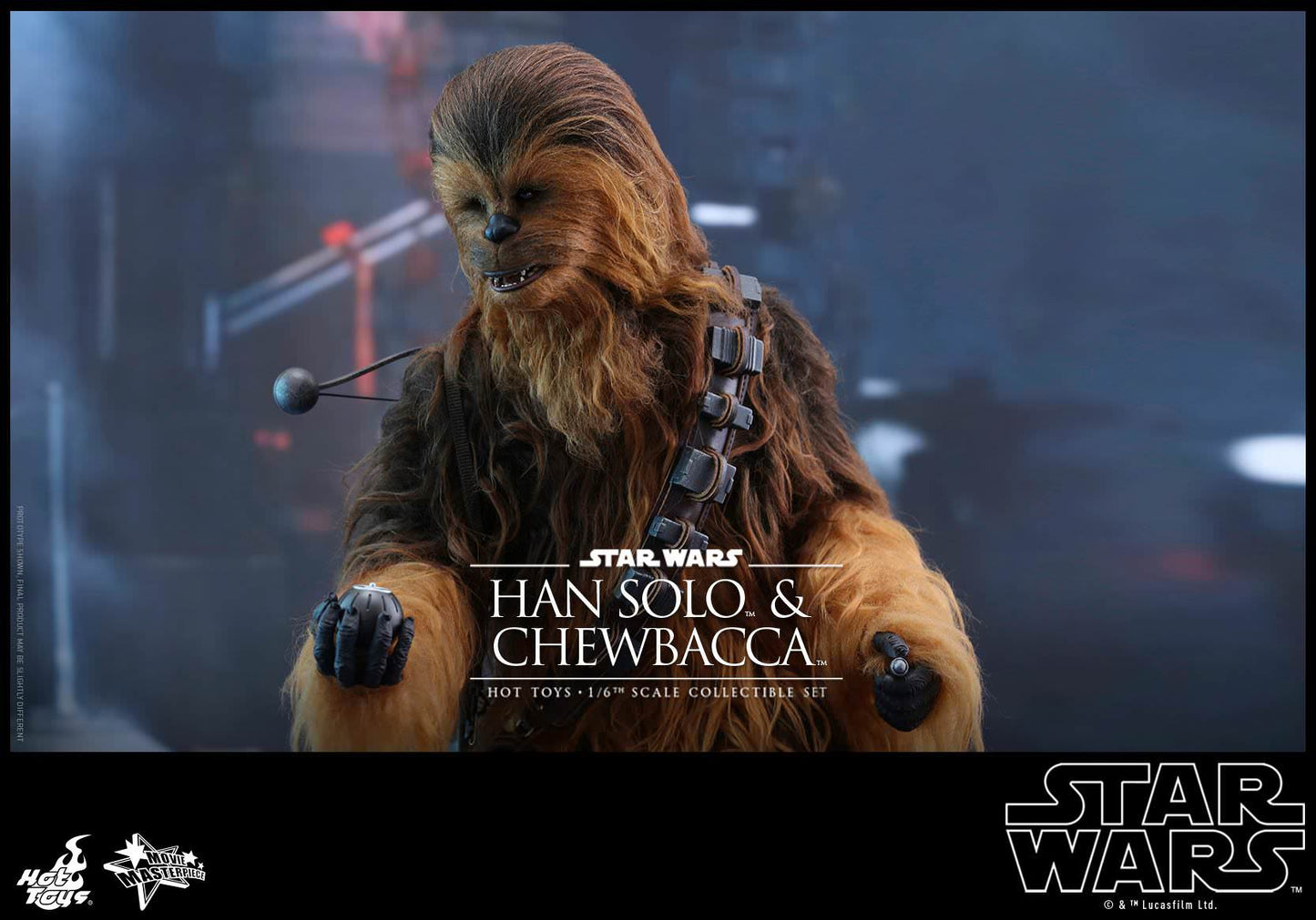 Hot Toys Star Wars: The Force Awakens - Han Solo and Chewbacca MMS376