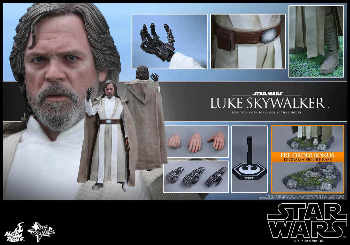 Hot Toys Star Wars: The Force Awakens - Luke Skywalker MMS390