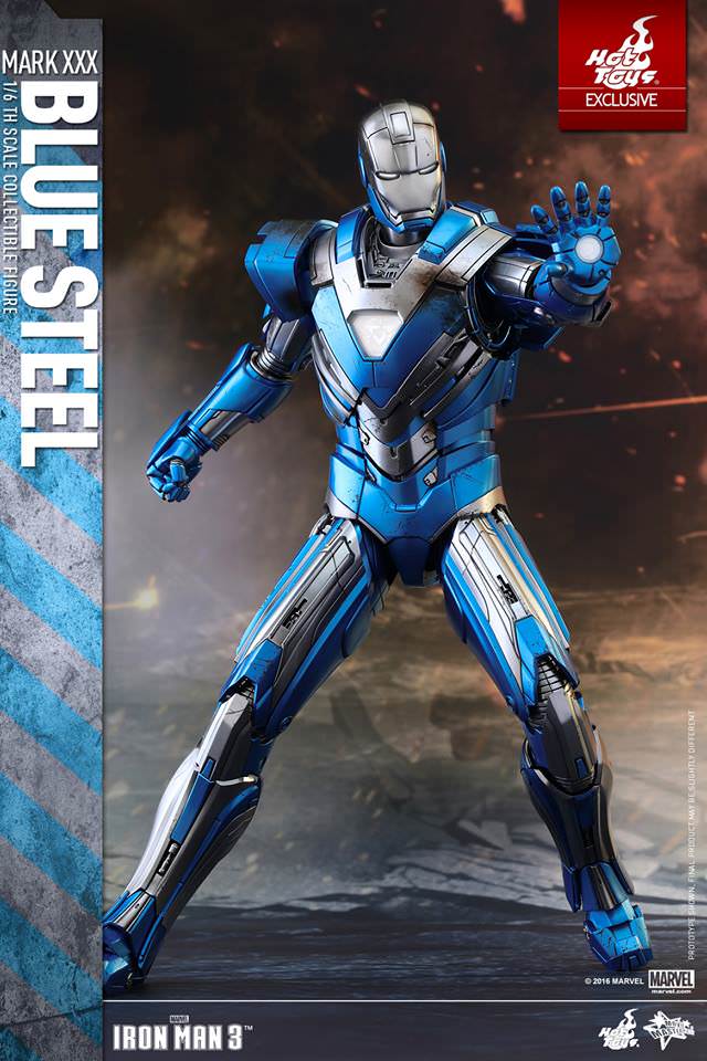 Hot Toys Iron Man 3 - Blue Steel (Mark XXX) MMS391