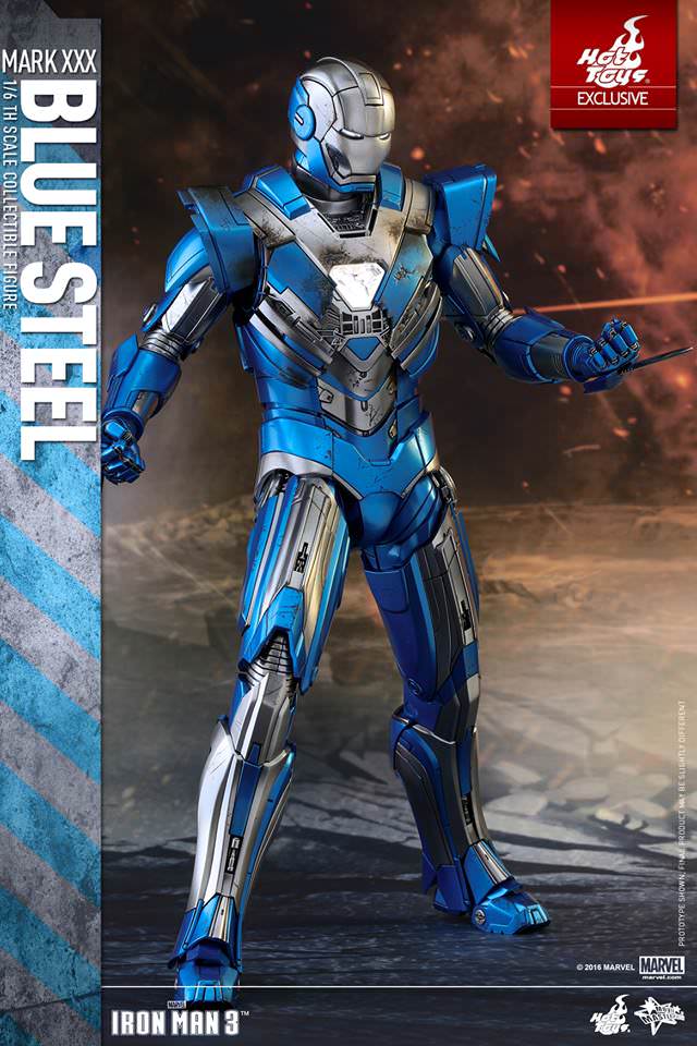 Hot Toys Iron Man 3 - Blue Steel (Mark XXX) MMS391