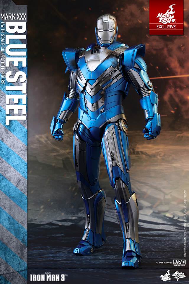 Hot Toys Iron Man 3 - Blue Steel (Mark XXX) MMS391