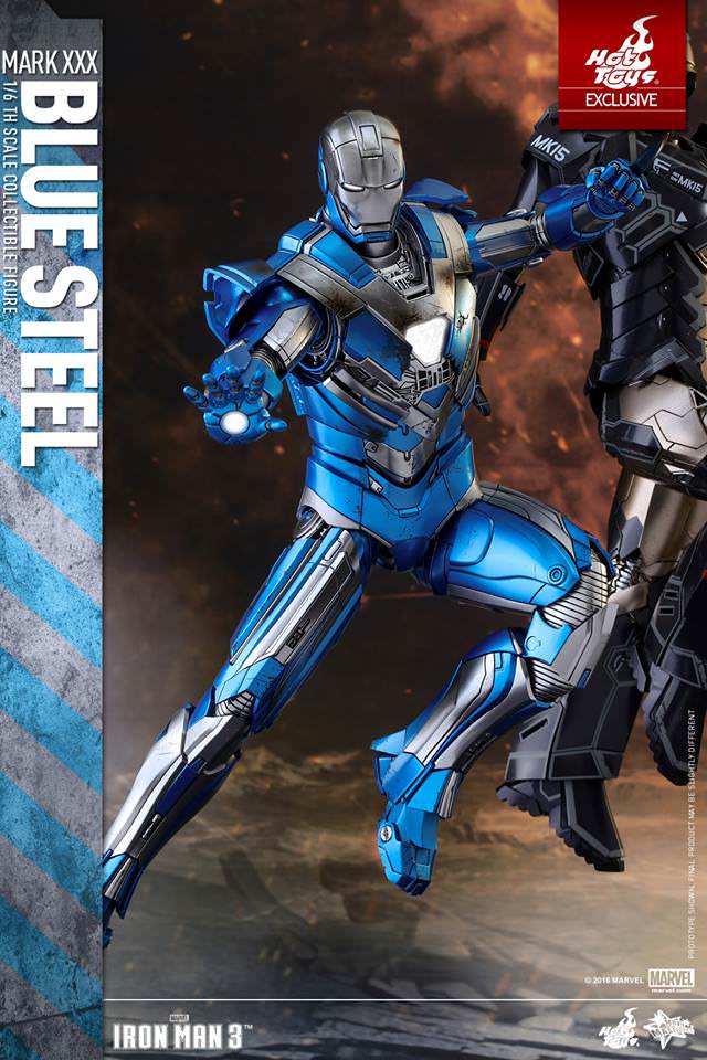 Hot Toys Iron Man 3 - Blue Steel (Mark XXX) MMS391