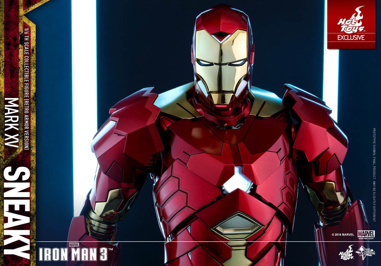 Hot Toys Iron Man 3 - Sneaky Mark XV (Retro Armor Version) MMS396