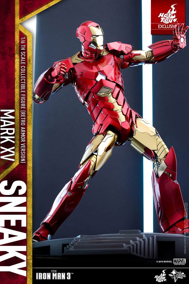 Hot Toys Iron Man 3 - Sneaky Mark XV (Retro Armor Version) MMS396