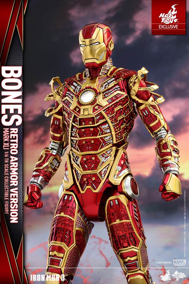 Hot Toys Iron Man 3 - Bones Mark XLI (Retro Armor Version) MMS412