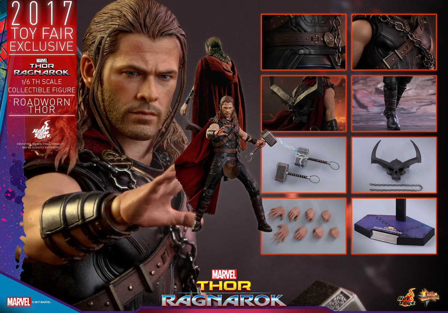 Hot Toys Thor Ragnarok :  Ragnarok Thor MMS416