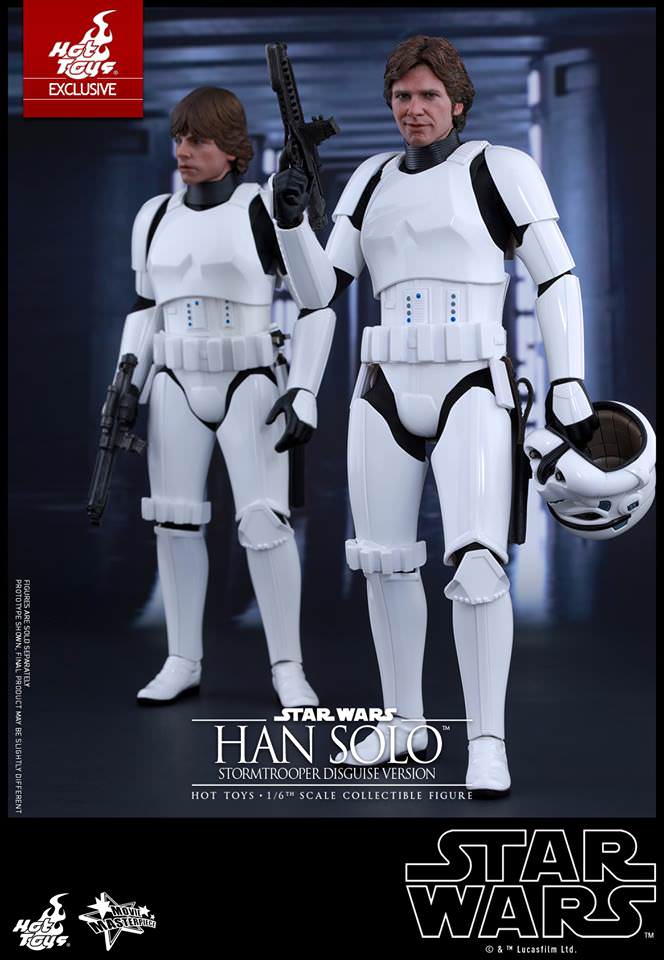 Hot Toys Star Wars: Episode IV A New Hope - Han Solo (Stormtrooper Disguise Version) MMS418