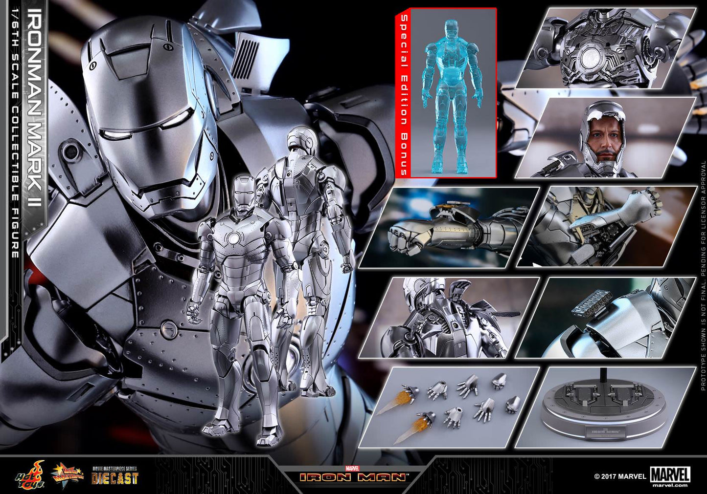 Hot Toys Iron Man - Mark II MMS431D20 (Exclusive Edition)