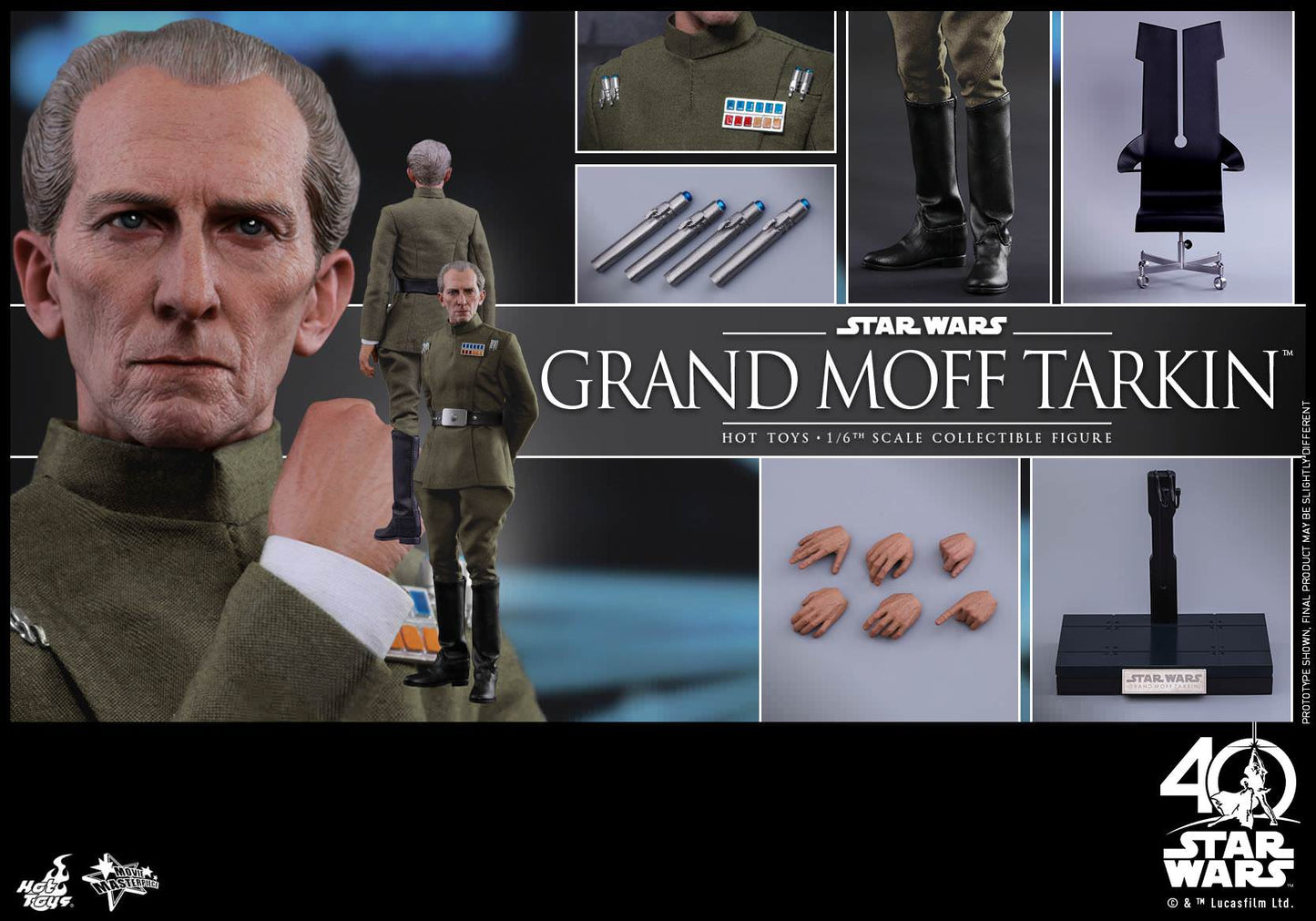 Hot Toys Star Wars: Episode IV A New Hope -Grand Moff Tarkin MMS433