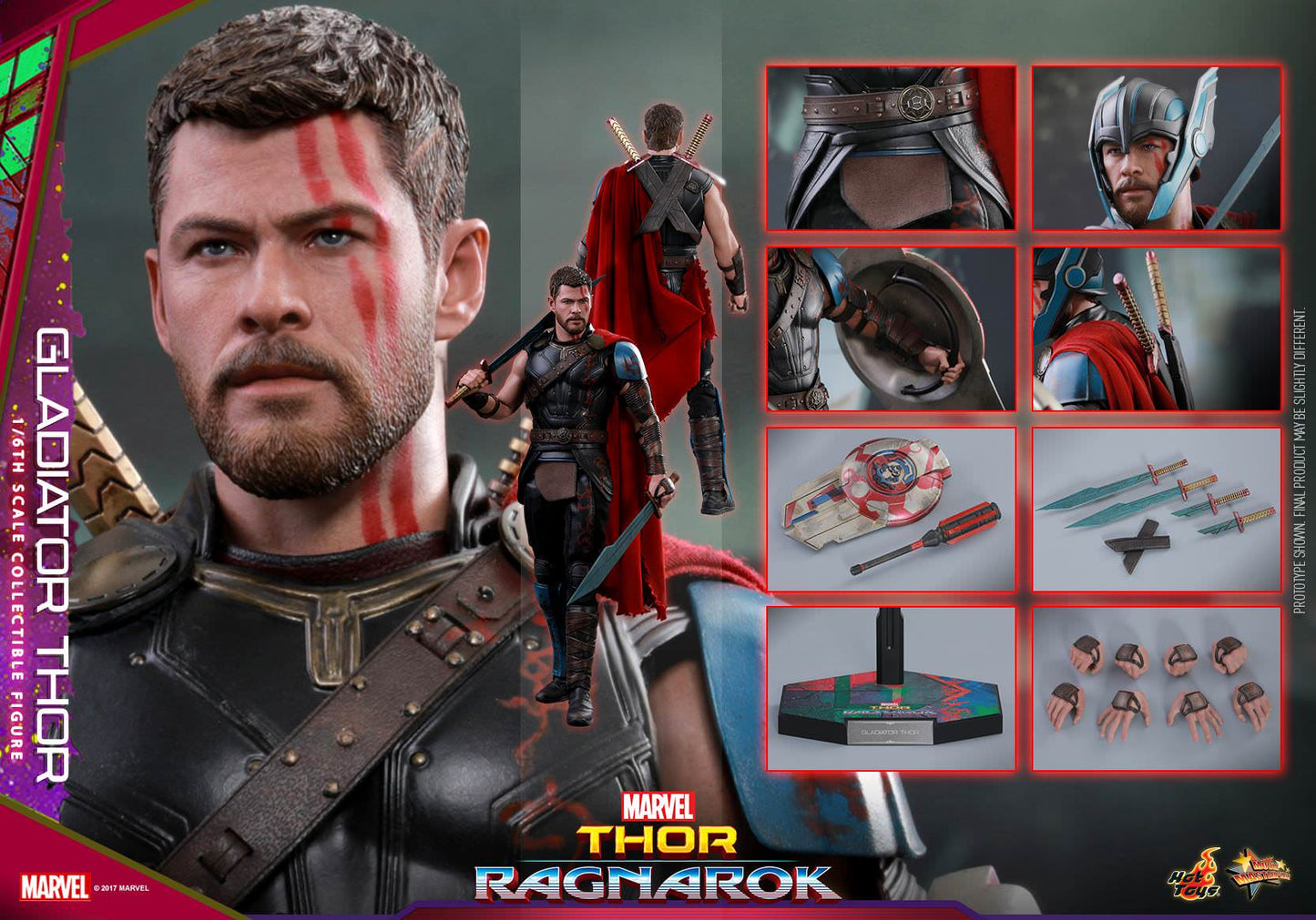 Hot Toys Thor Ragnarok :Gladiator Thor (Regular Version) MMS444