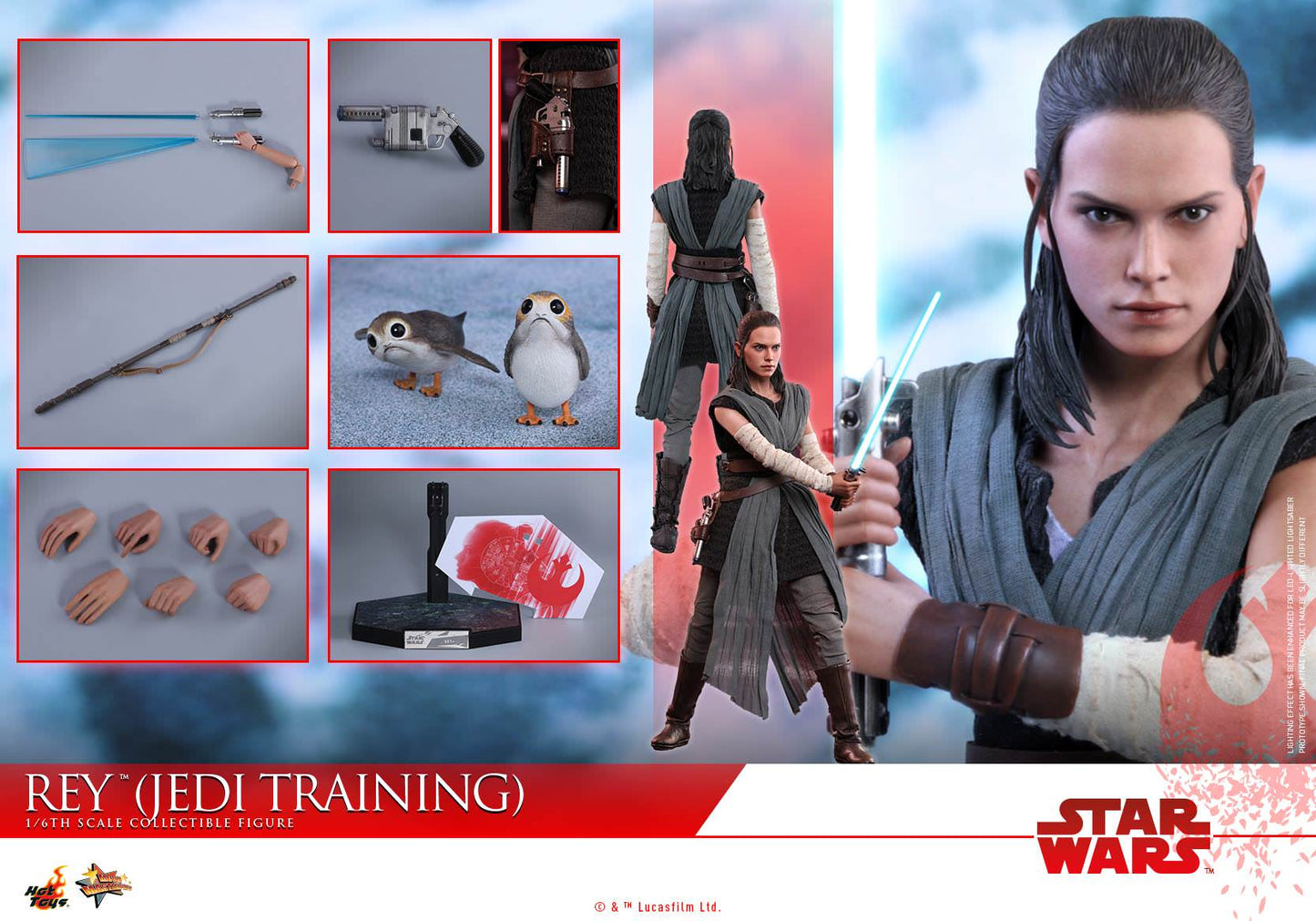 Hot Toys Star Wars: The Last Jedi - Rey (Jedi Training) MMS446