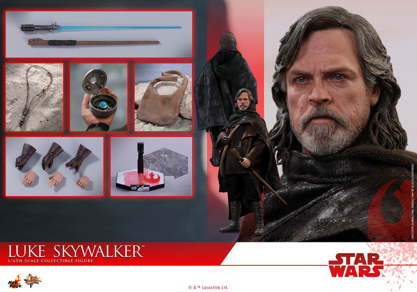 Hot Toys Star Wars: The Last Jedi Luke Skywalker MMS457