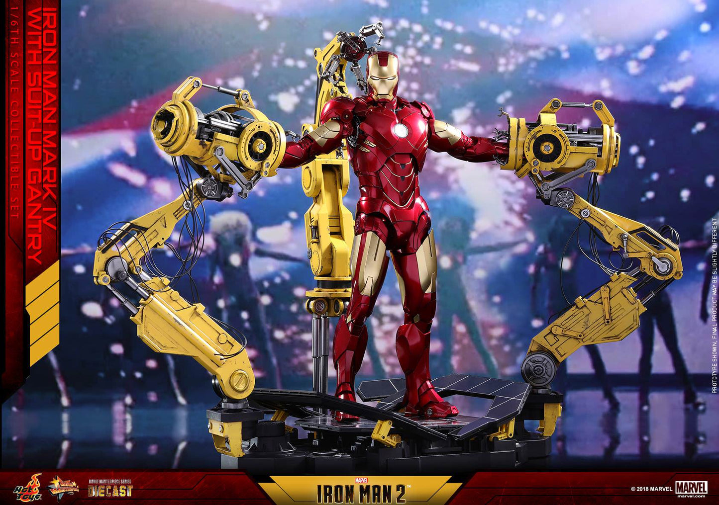 Hot Toys Iron Man 2 - Mark IV with Suit-Up Gantry MMS462