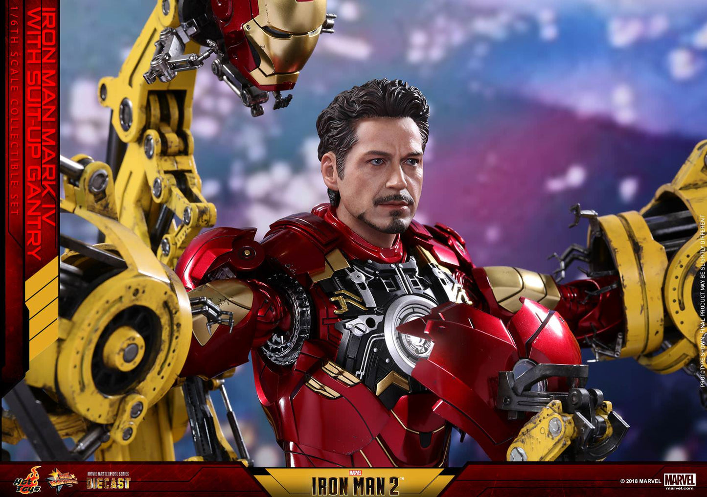 Hot Toys Iron Man 2 - Mark IV with Suit-Up Gantry MMS462