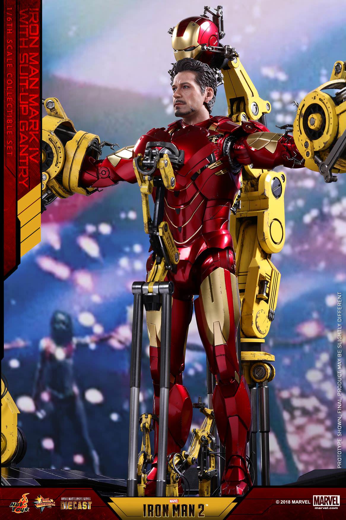 Hot Toys Iron Man 2 - Mark IV with Suit-Up Gantry MMS462