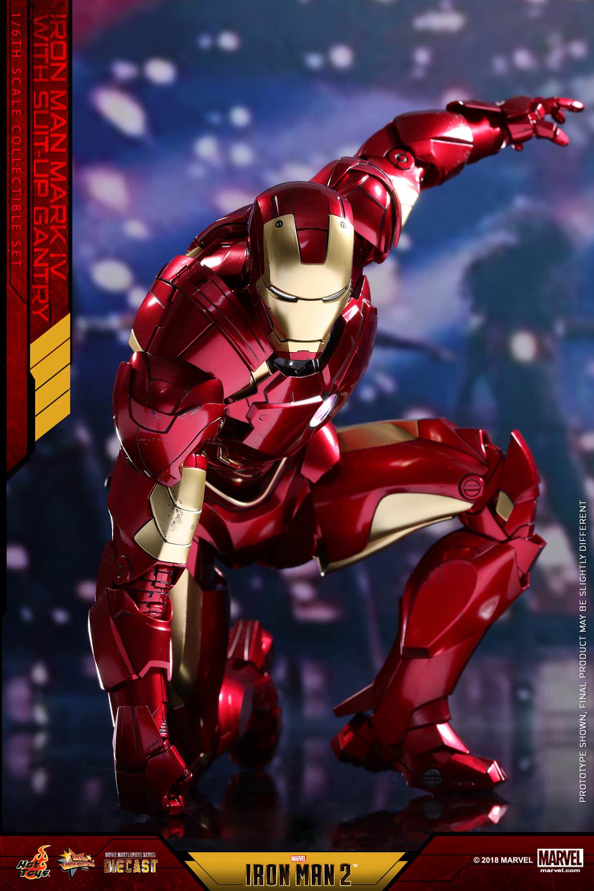 Hot Toys Iron Man 2 - Mark IV with Suit-Up Gantry MMS462