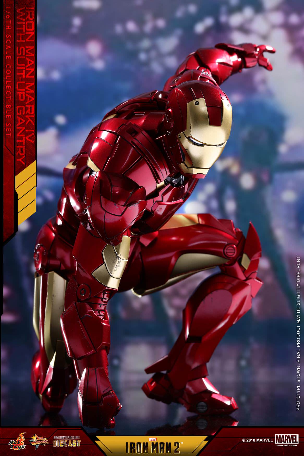 Hot Toys Iron Man 2 - Mark IV with Suit-Up Gantry MMS462