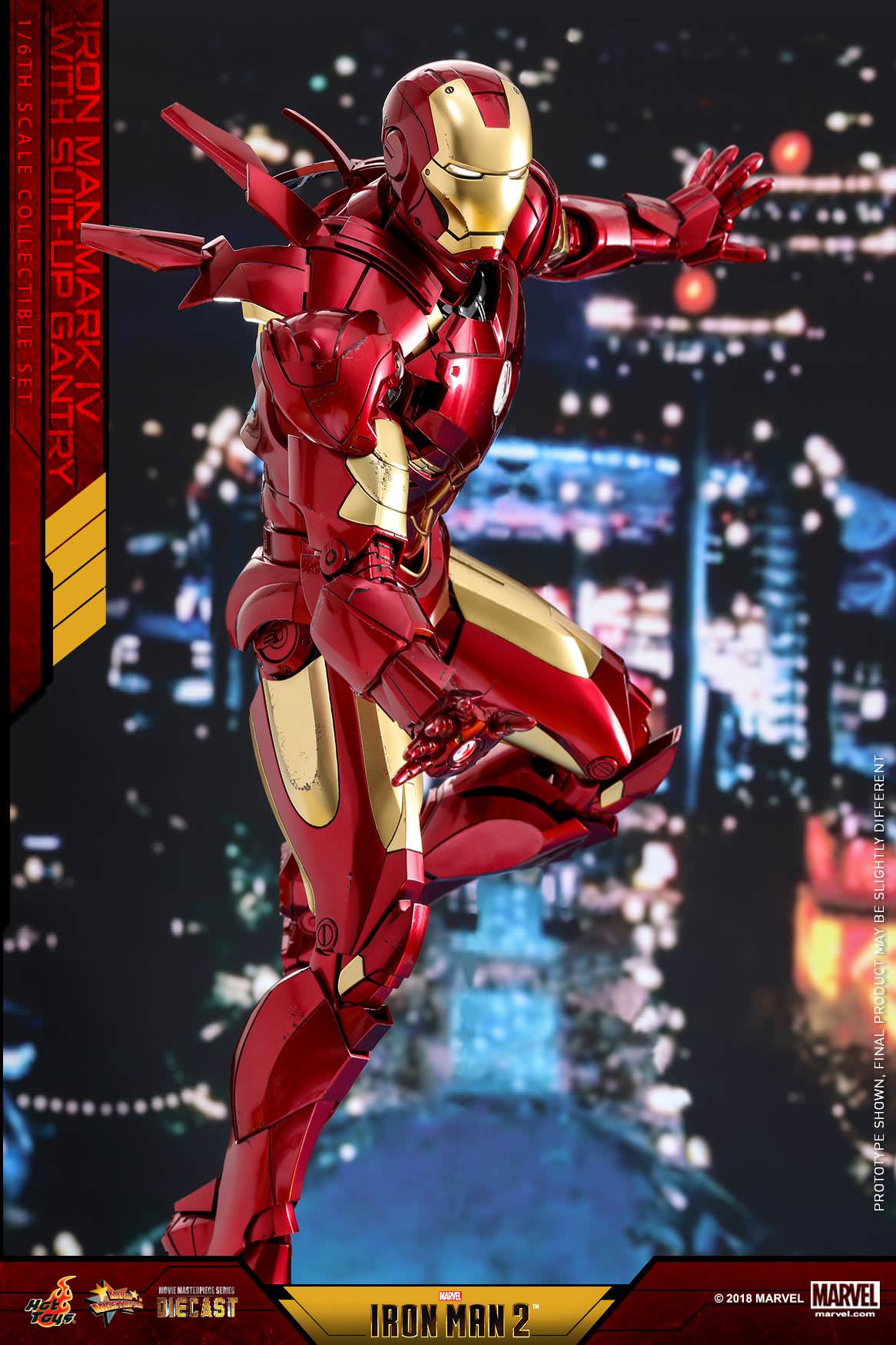 Hot Toys Iron Man 2 - Mark IV with Suit-Up Gantry MMS462