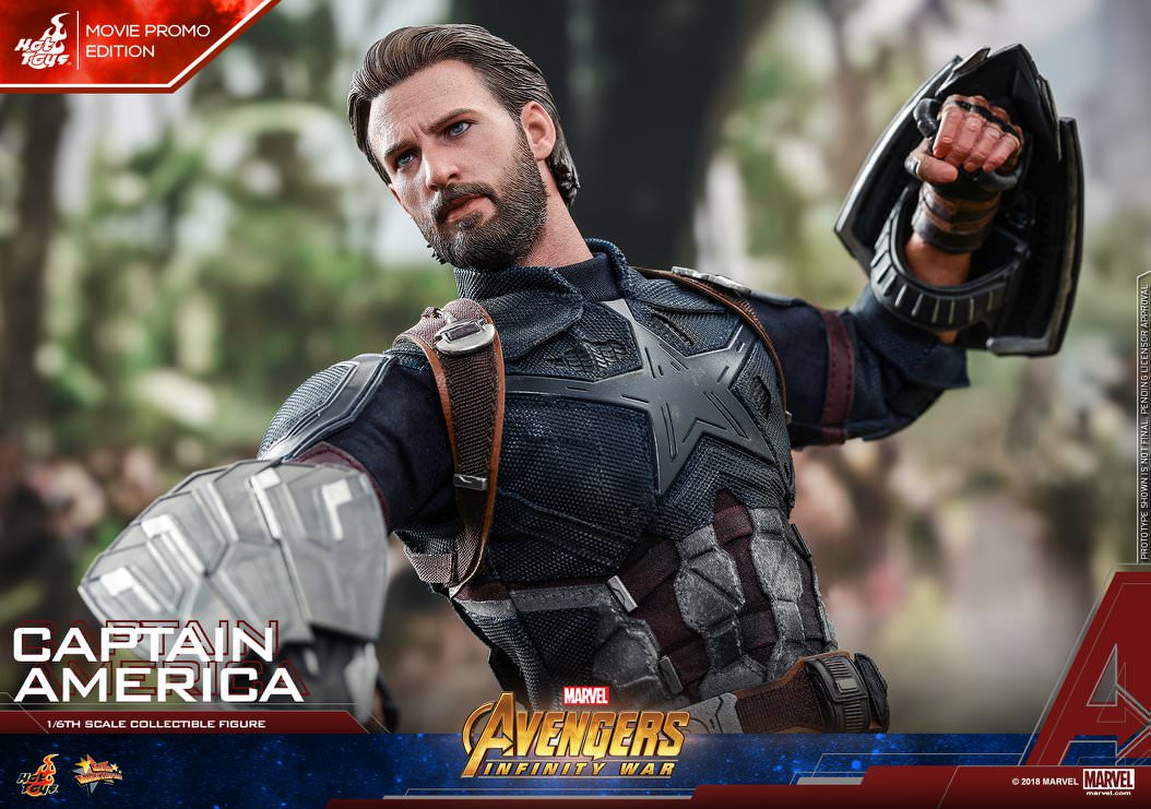 Hot Toys Avengers: Infinity War - Captain America (Movie Promo Edition) MMS481