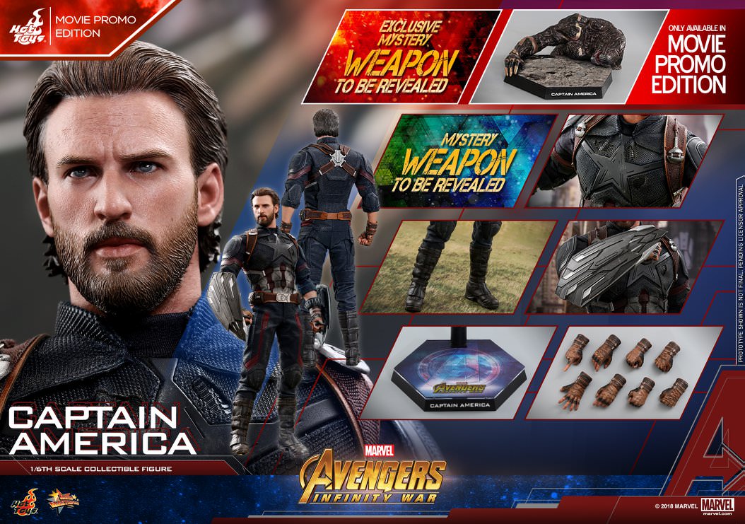 Hot Toys Avengers: Infinity War - Captain America (Movie Promo Edition) MMS481