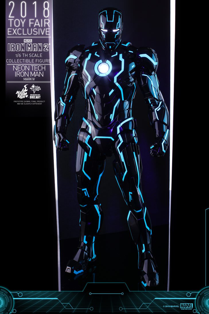 Hot Toys Iron Man 2 : Neon Tech Iron Man 1.0 MMS485D24