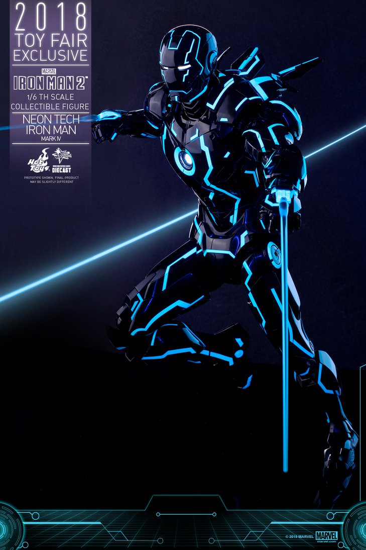 Hot Toys Iron Man 2 : Neon Tech Iron Man 1.0 MMS485D24