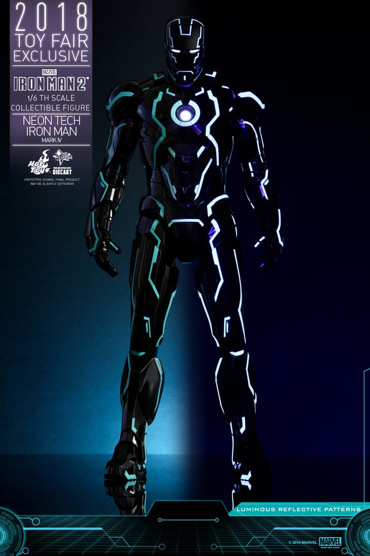 Hot Toys Iron Man 2 : Neon Tech Iron Man 1.0 MMS485D24