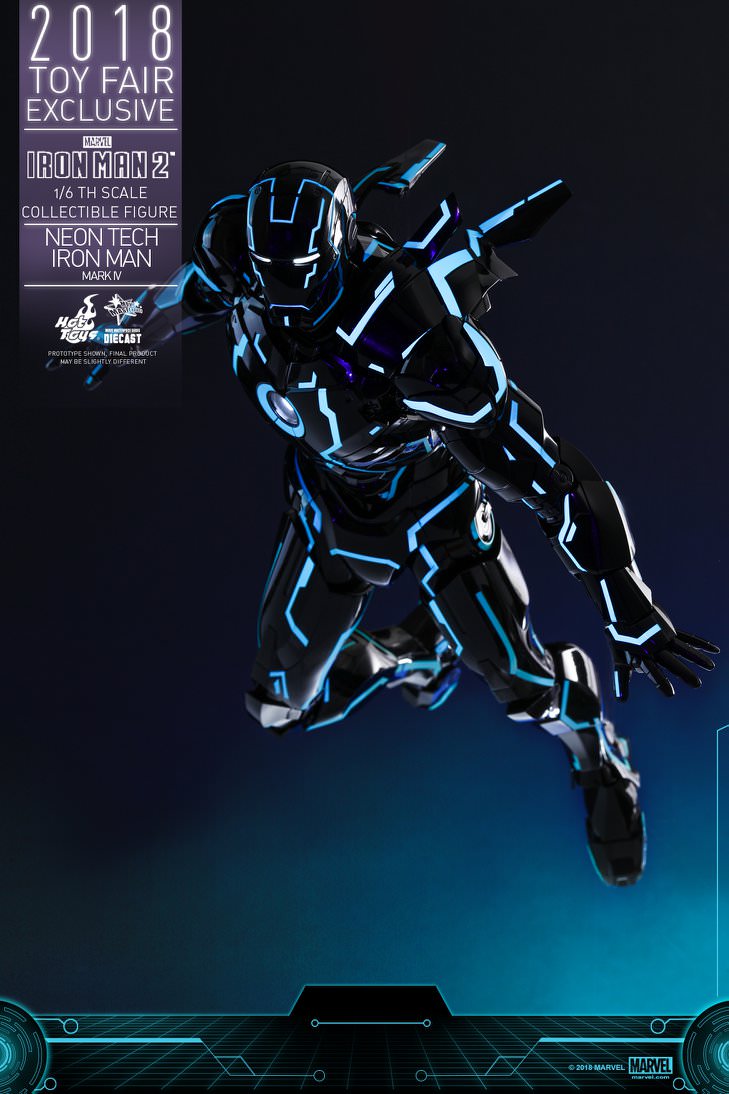 Hot Toys Iron Man 2 : Neon Tech Iron Man 1.0 MMS485D24