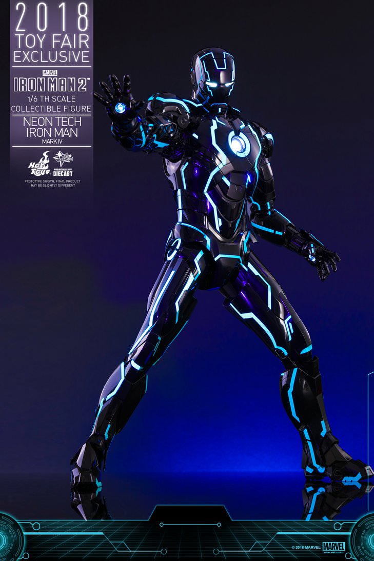 Hot Toys Iron Man 2 : Neon Tech Iron Man 1.0 MMS485D24