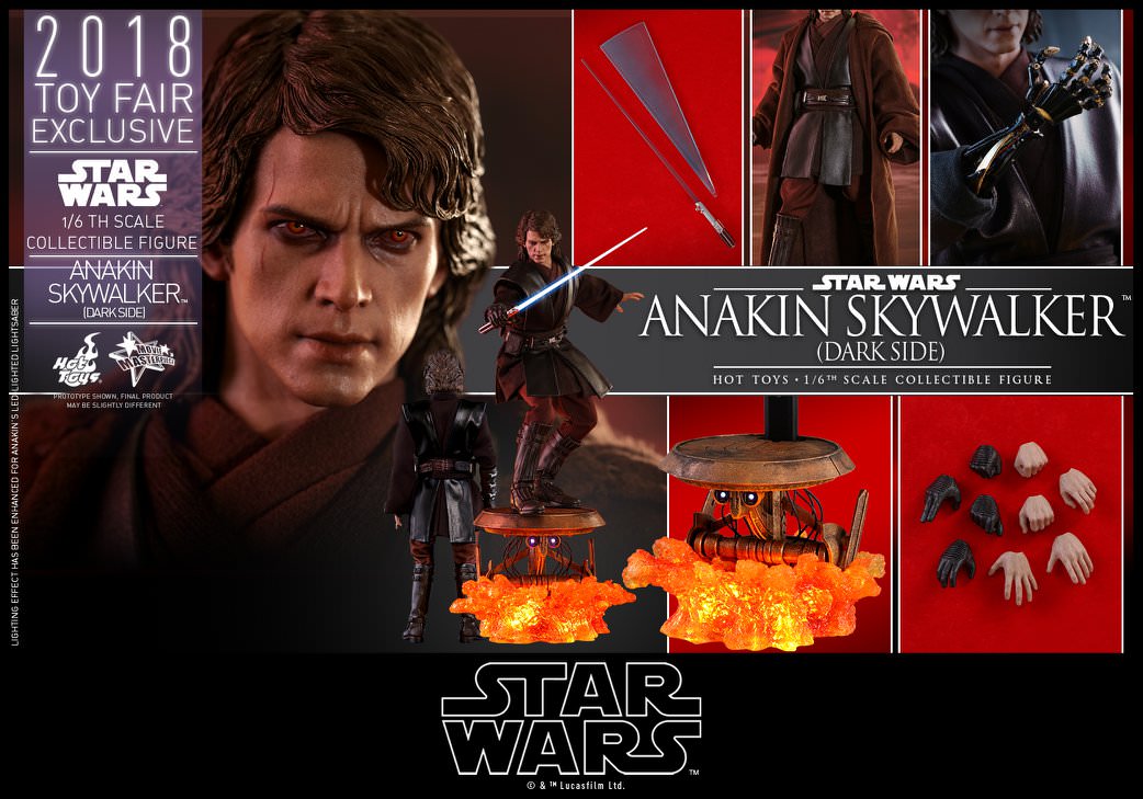 Hot Toys Star Wars Episode III: Revenge of the Sith - Anakin Skywalker (Dark Side) MMS486