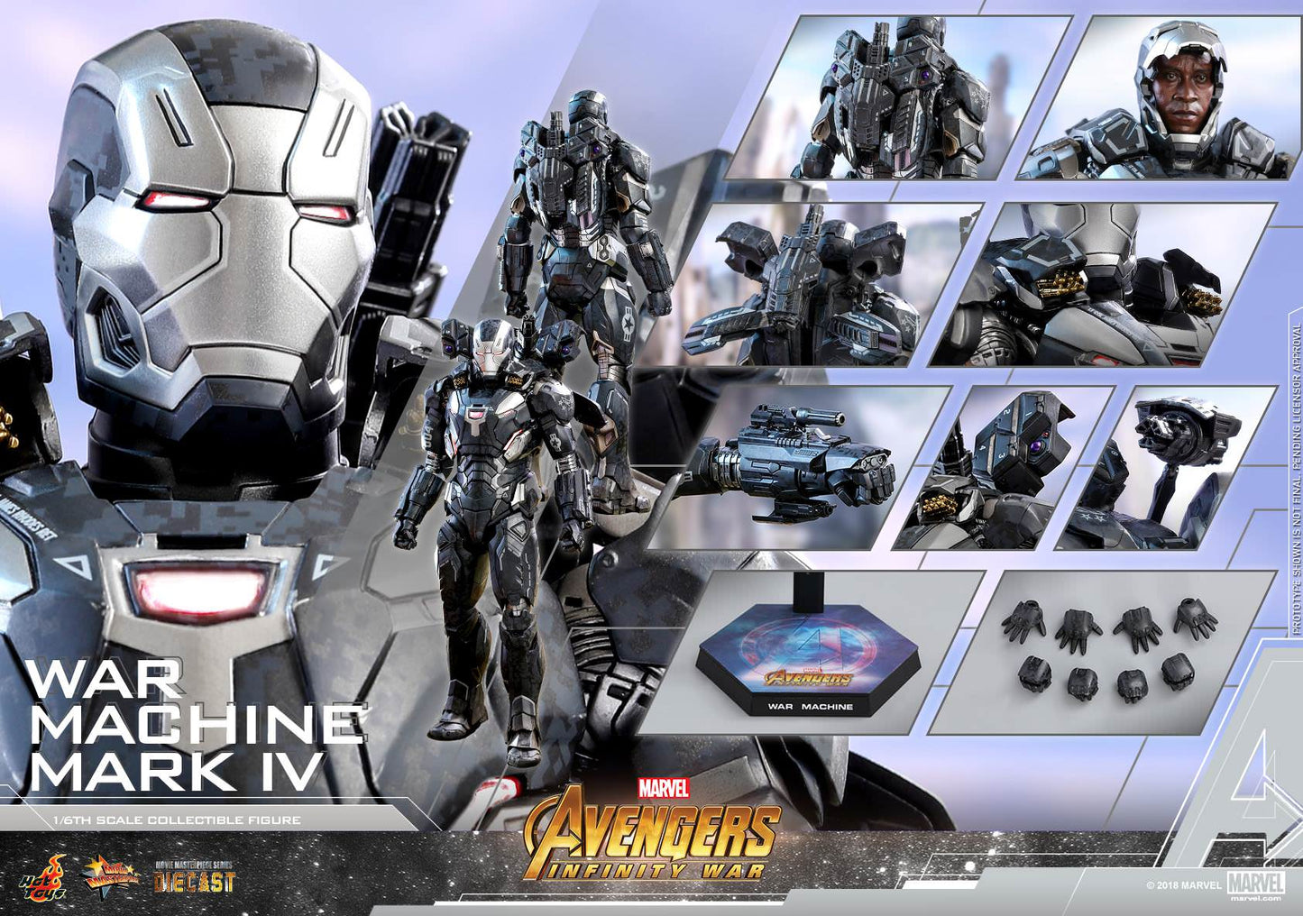 Hot Toys Avengers: Infinity War - War Machine Mark IV MMS499D26 (Regular Edition)