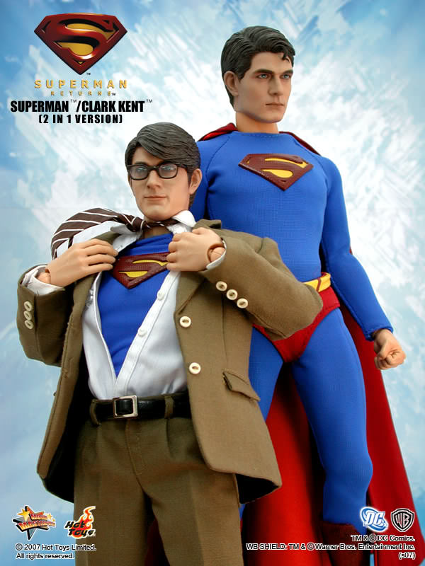 Hot Toys Superman Returns – Superman / Clark Kent (2 In 1 Version) MMS50