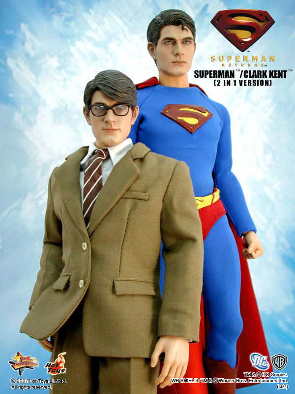 Hot Toys Superman Returns – Superman / Clark Kent (2 In 1 Version) MMS50