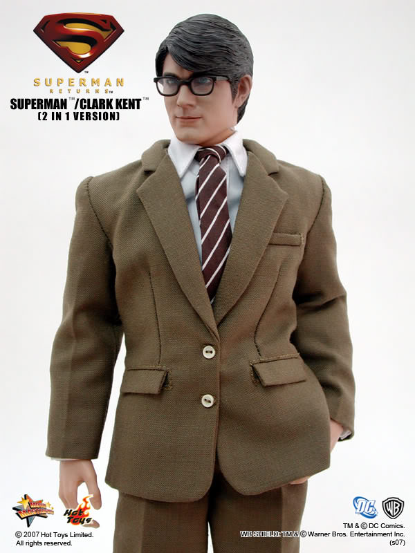 Hot Toys Superman Returns – Superman / Clark Kent (2 In 1 Version) MMS50