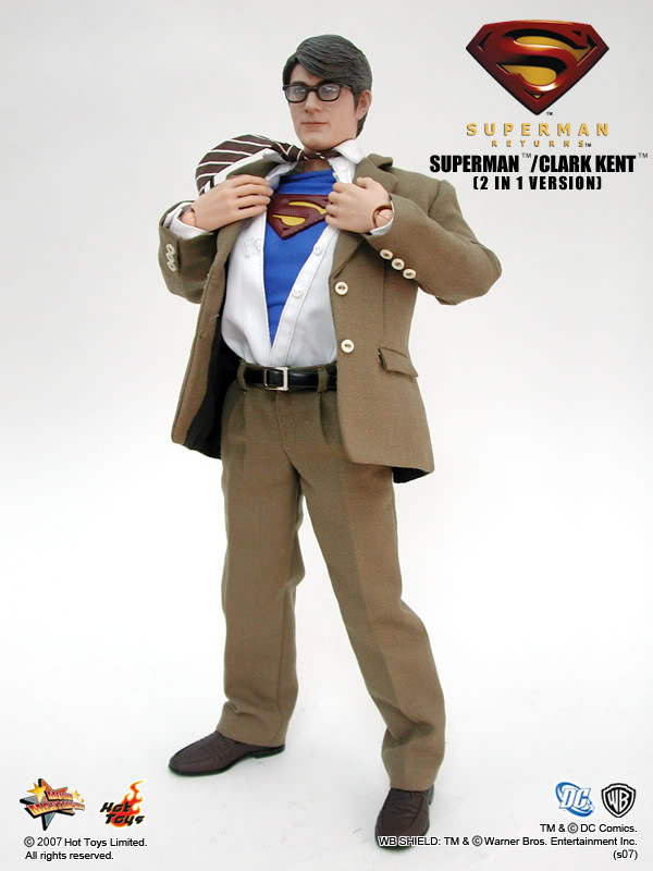 Hot Toys Superman Returns – Superman / Clark Kent (2 In 1 Version) MMS50