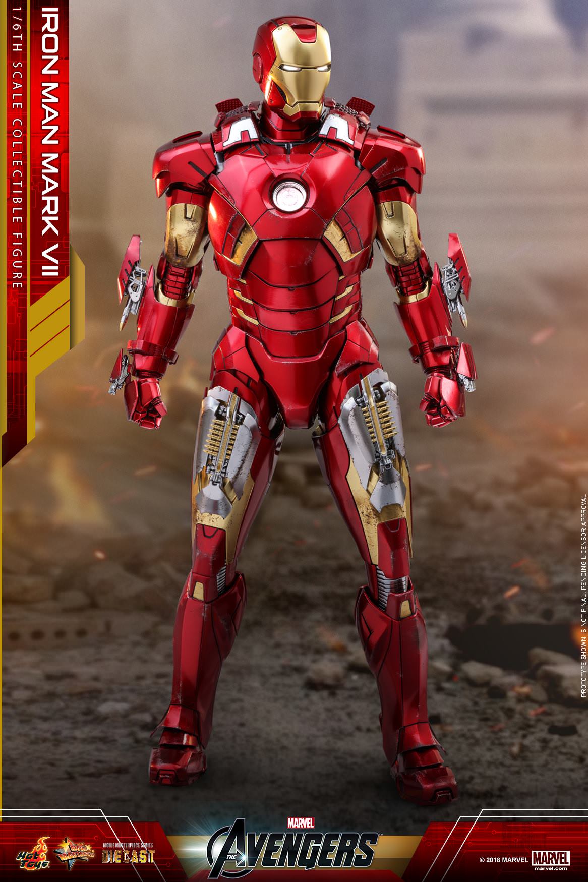 Hot Toys The Avengers - Iron Man Mark VII MMS500D27 (Regular Edition)