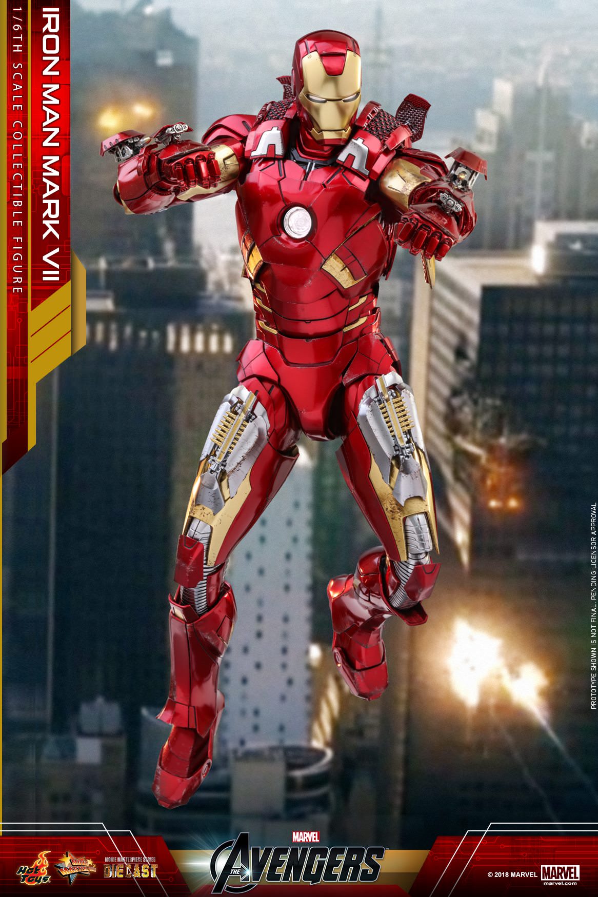 Hot Toys The Avengers - Iron Man Mark VII MMS500D27 (Regular Edition)