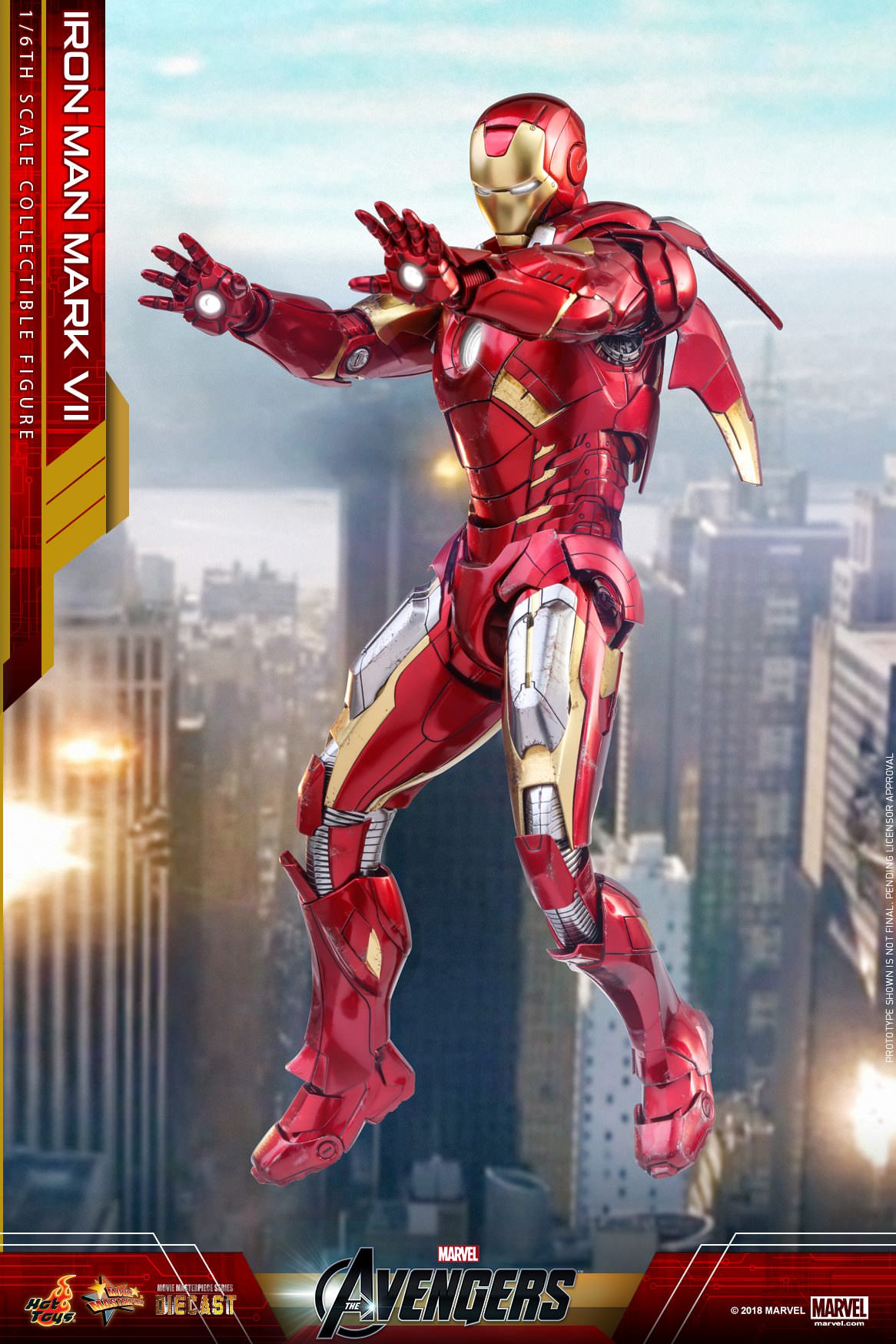 Hot Toys The Avengers - Iron Man Mark VII MMS500D27 (Regular Edition)