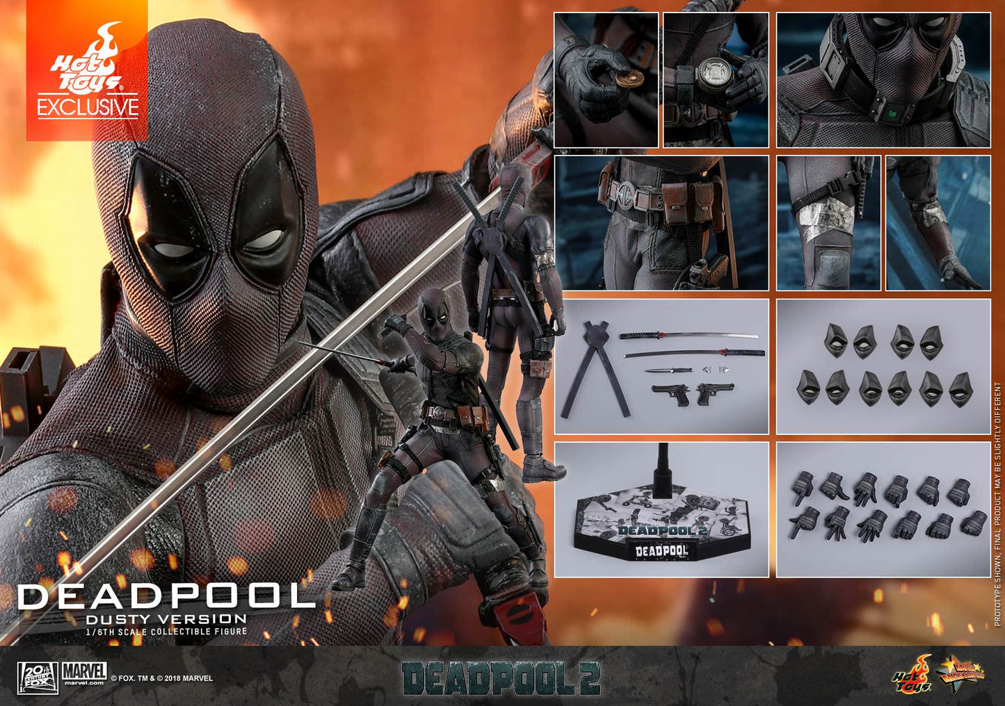 Hot Toys Deadpool 2: Deadpool ( Dusty Version) MMS505