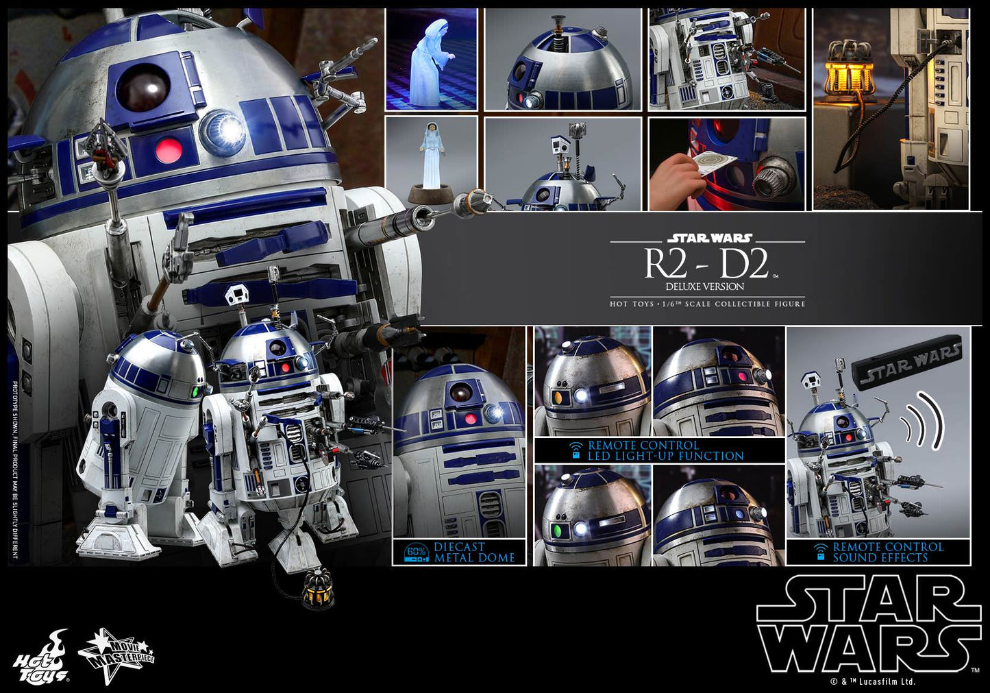 Hot Toys Star Wars - R2-D2 Deluxe Version MMS511