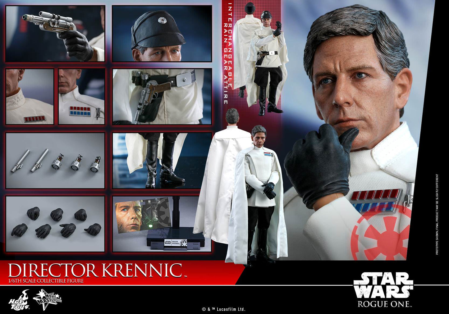 Hot Toys Rogue One: A Star Wars Story -- Director Krennic MMS519