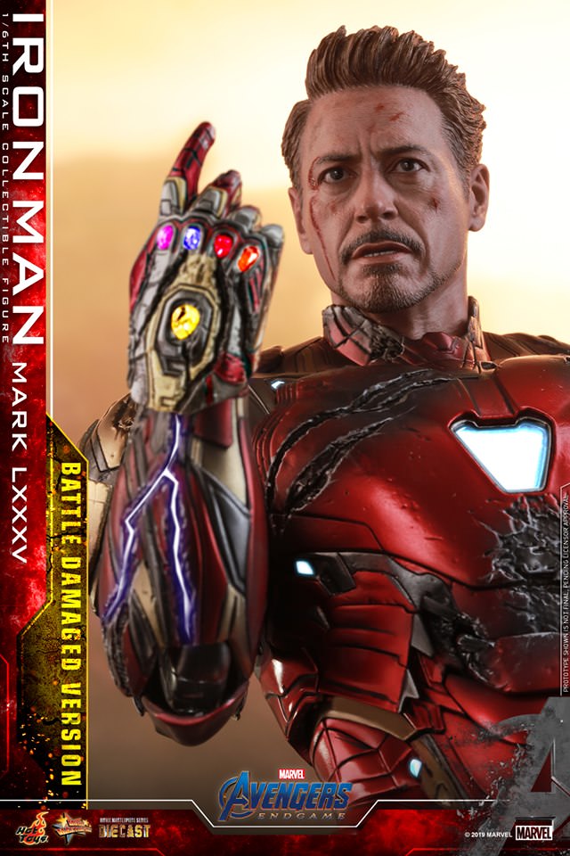 Hot Toys Avengers: Endgame. Iron Man Mark LXXXV (Battle Damaged Version) (Regular Edition) MMS543D33